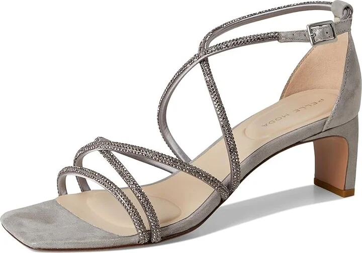 Pelle Moda Teena Sandal Women's Sandals Pewter : 8 M, Leather - Image 5