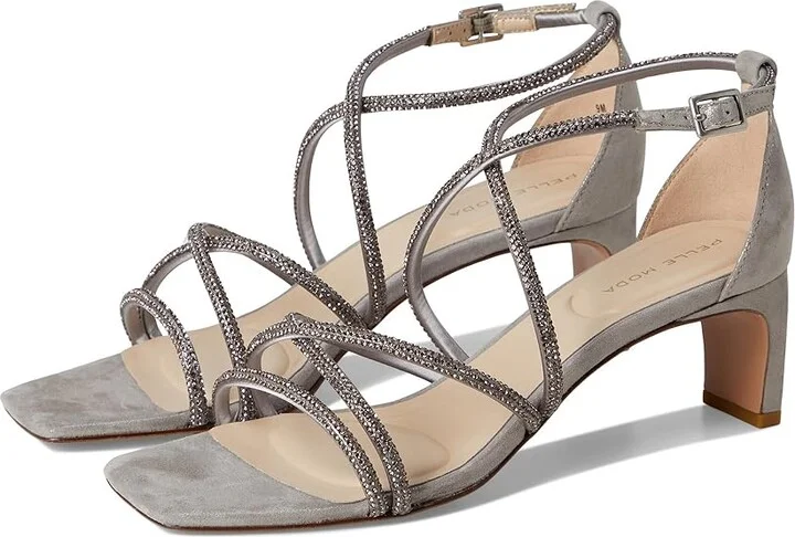 Pelle Moda Teena Sandal Women's Sandals Pewter : 8 M, Leather