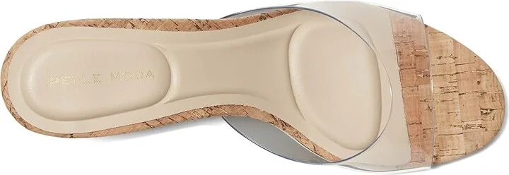 Pelle Moda Unia 3 Slide Women's Wedge Shoes Clear : 7.5 M, Leather - Image 2