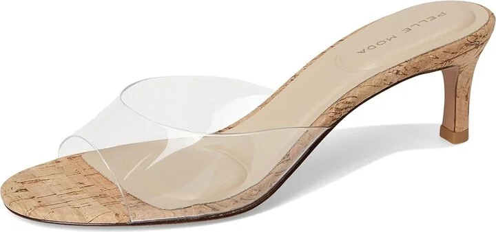 Pelle Moda Unia 3 Slide Women's Wedge Shoes Clear : 7.5 M, Leather - Image 5
