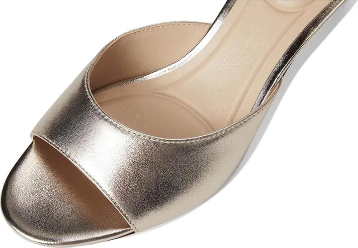 Pelle Moda Unia Slide Women's Wedge Shoes Lt Gold : 6 M, Leather - Image 7