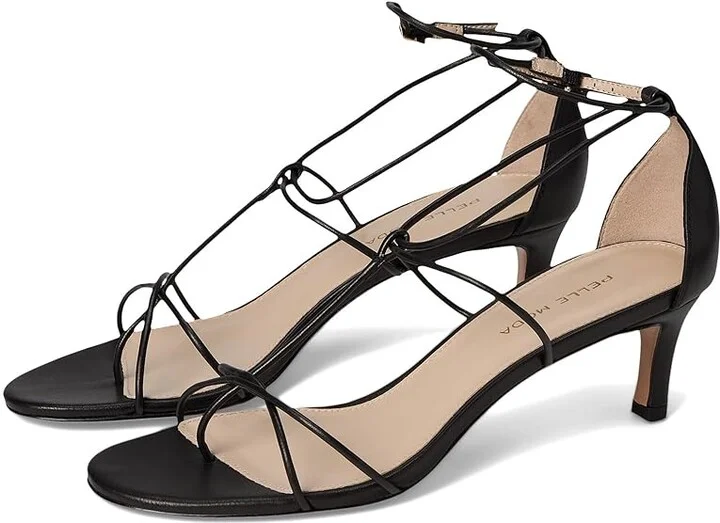 Pelle Moda Ura Women's Sandals Black : 6.5 M, Leather
