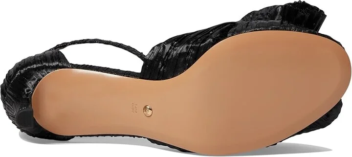 Pelle Moda Utika Women's Sandals Black : 8 M, Leather/Textile - Image 3