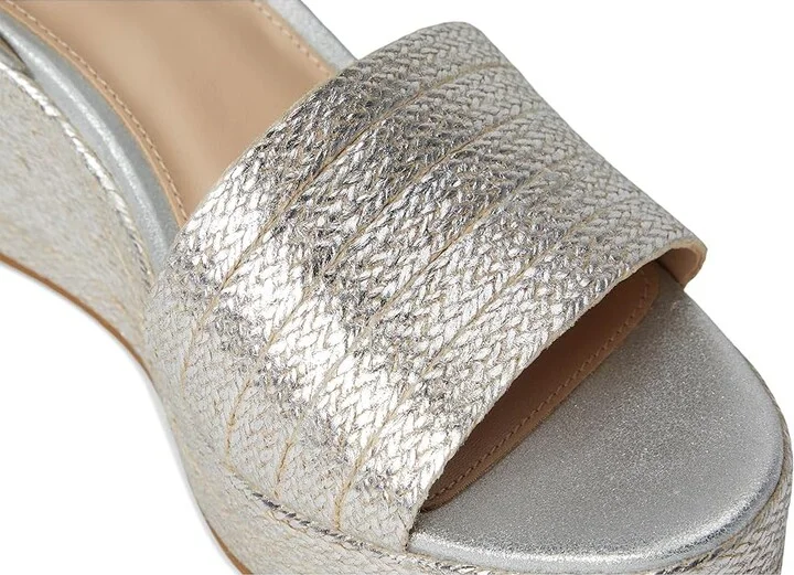 Pelle Moda Wilder Women's Shoes Silver : 9.5 M, Textile - Image 7