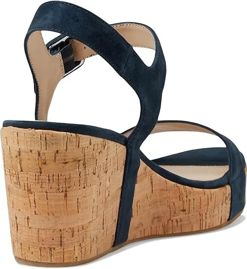 Pelle Moda Wiltz Women's Sandals Midnight : 11 M, Suede - Image 4