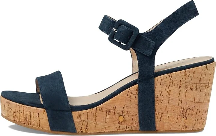 Pelle Moda Wiltz Women's Sandals Midnight : 11 M, Suede - Image 5