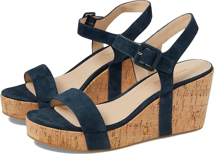 Pelle Moda Wiltz Women's Sandals Midnight : 11 M, Suede