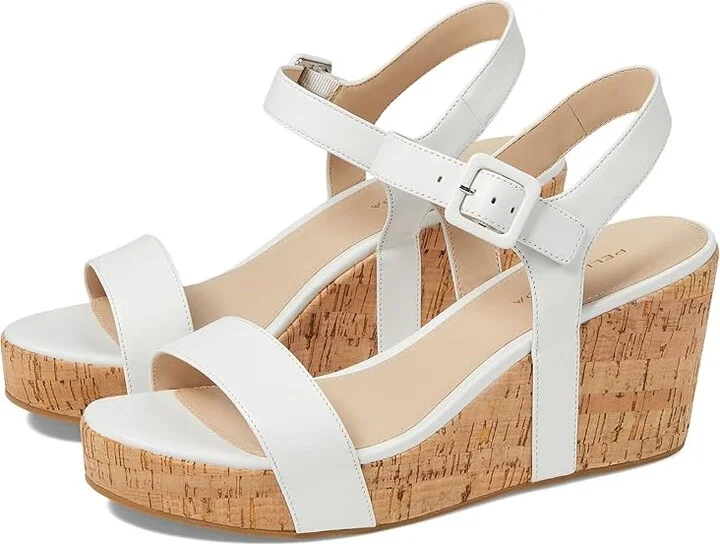 Pelle Moda Wiltz Women's Sandals White : 9 M, Suede