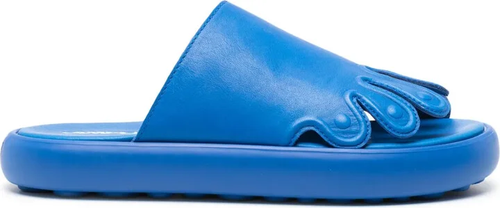 Pelotas Flota toes-shaped leather slides