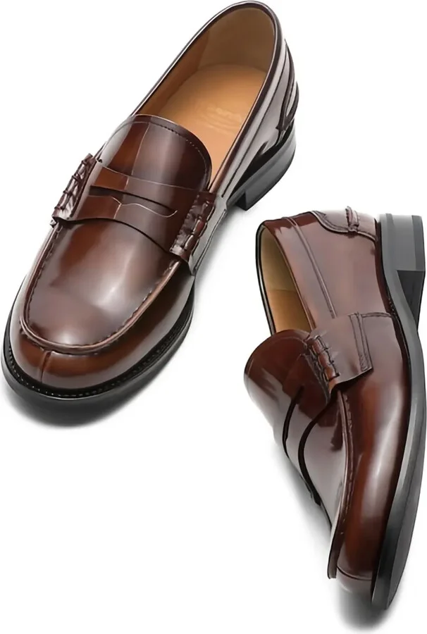 Pembrey patent-leather penny loafers - Image 2