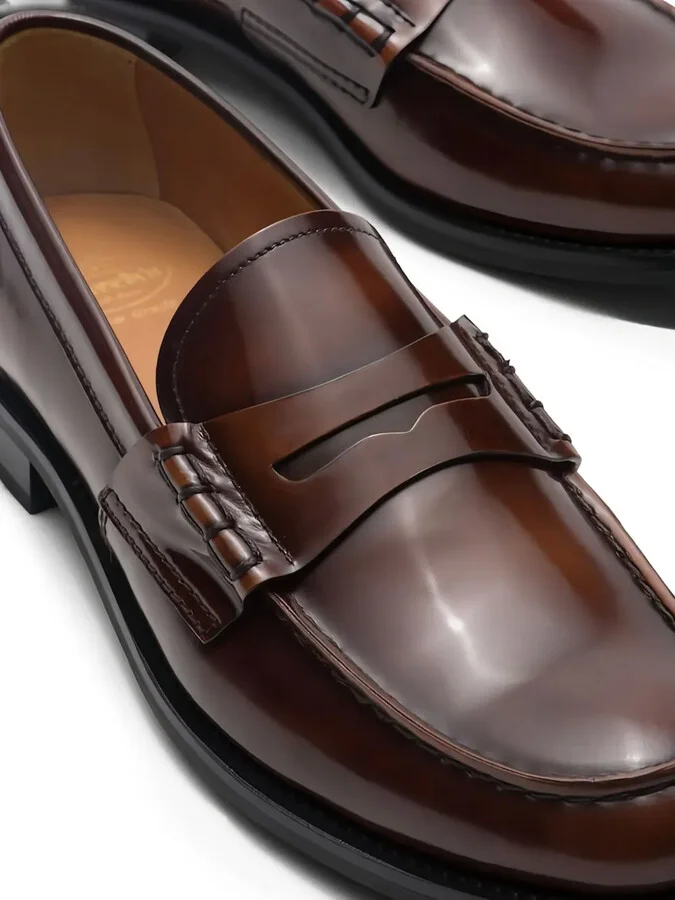 Pembrey patent-leather penny loafers - Image 3
