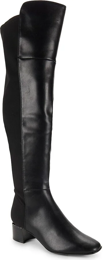 Pemmie Square Toe Knee-High Boots - Image 2