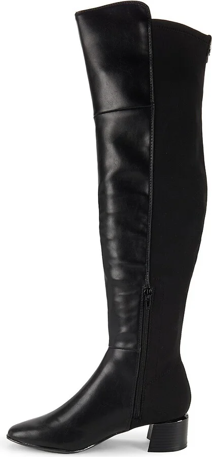 Pemmie Square Toe Knee-High Boots - Image 4