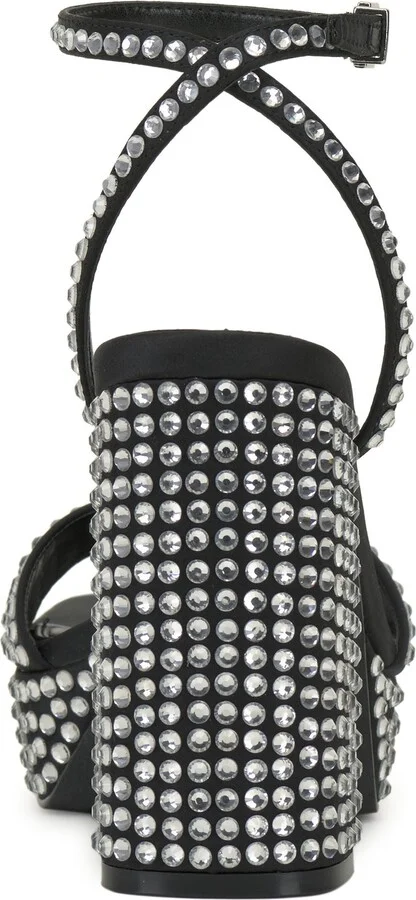Pendrys Rhinestone Block Heel Sandal - Image 4