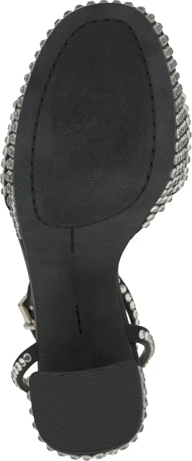 Pendrys Rhinestone Block Heel Sandal - Image 7