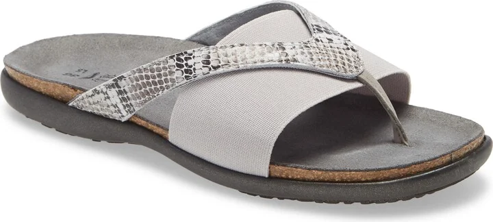 GREY COBRA PRINT LEATHER