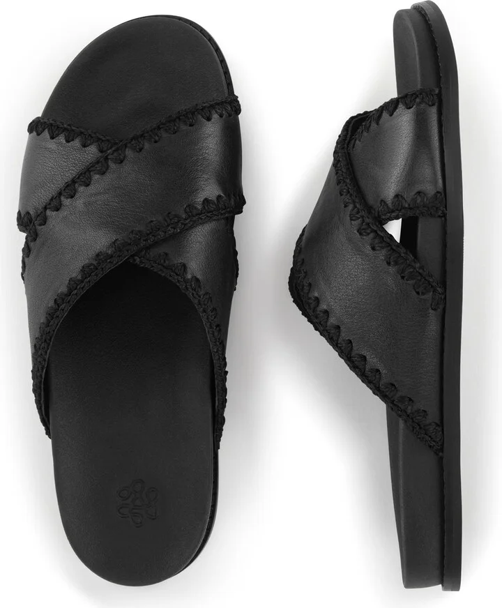Penelope Leather Slip On Sandal - Image 4