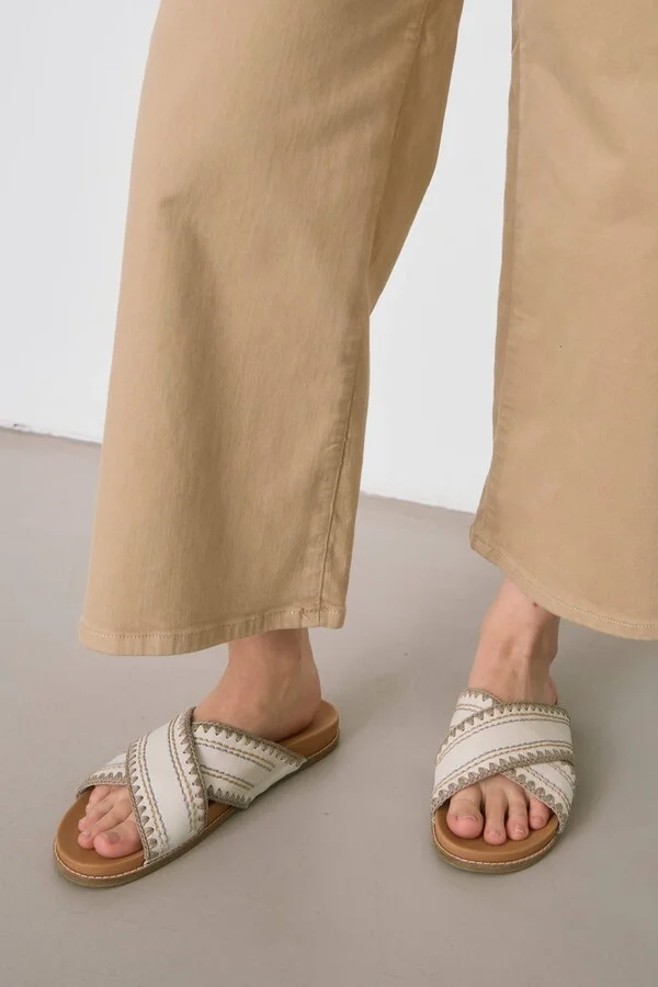 Penelope Leather Slip On Sandal - Image 7