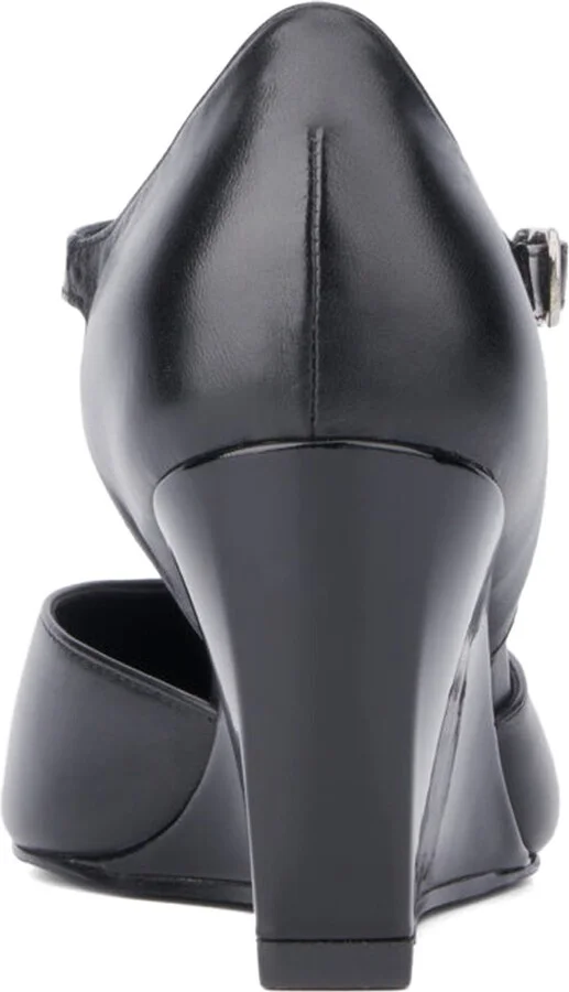 Penelopy Ankle Strap Pointed Toe Wedge Pump - Image 6