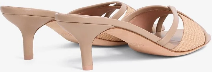 Penn 45 Raffia and Leather Mules - Image 2