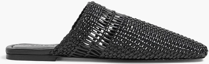 Penn woven leather mules