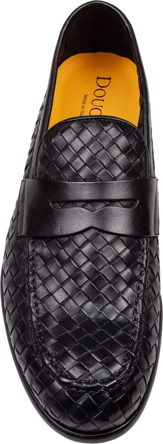 Penny Adler Moccasin In Woven Leather Color Black - Image 3