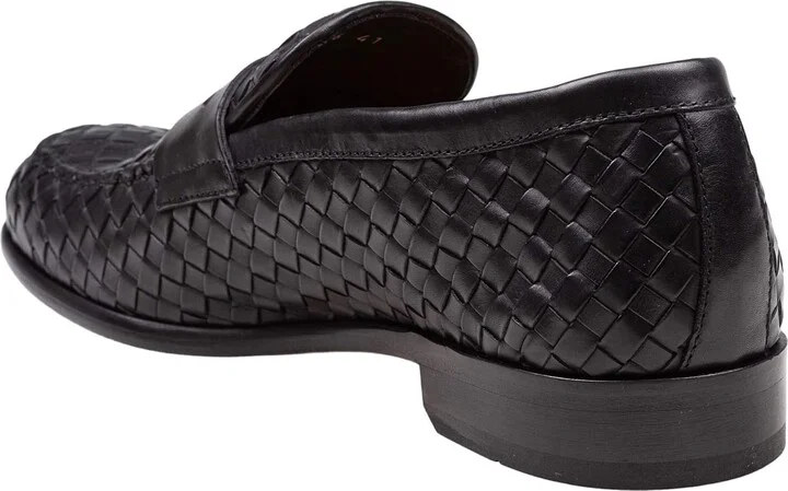 Penny Adler Moccasin In Woven Leather Color Black - Image 4