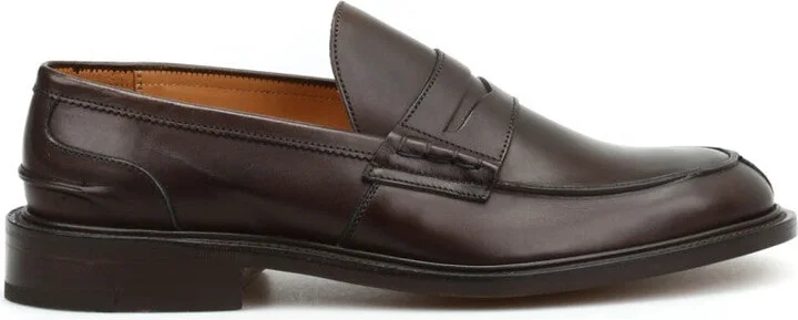 Penny Bar Loafers In Polished Calfskin