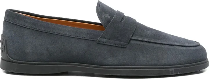 Penny-Bar Suede Loafers