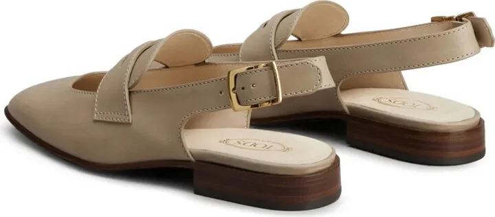 Penny-Detail Leather Pumps - Image 3