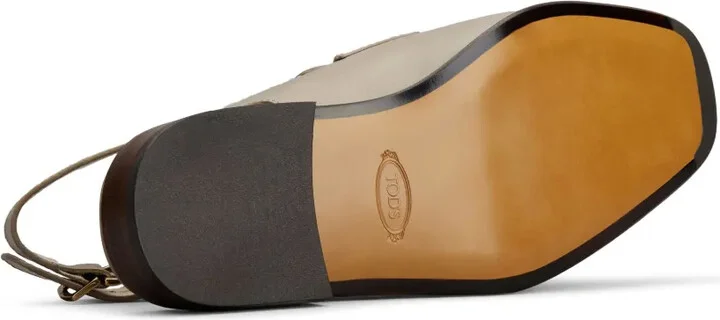 Penny-Detail Leather Pumps - Image 4