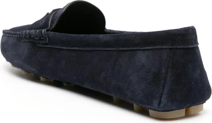 Penny-Detail Suede Loafers - Image 3