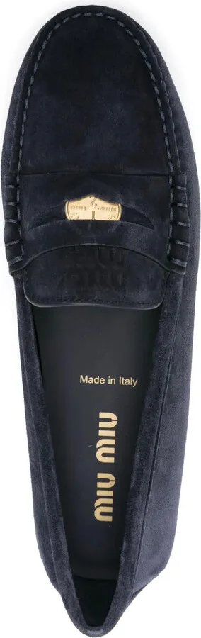 Penny-Detail Suede Loafers - Image 4
