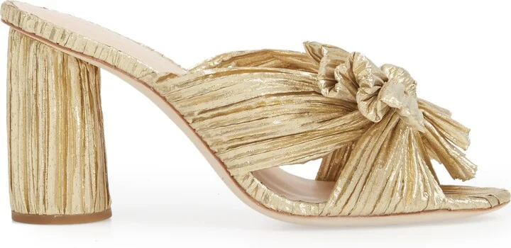 Penny Knotted Lamé Sandal - Image 3