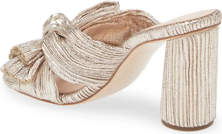 Penny Knotted Lamé Sandal - Image 10