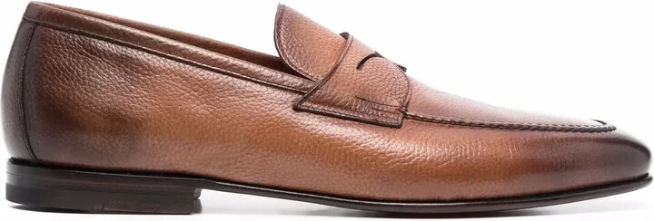 Penny leather loafers