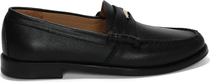 Penny leather loafers