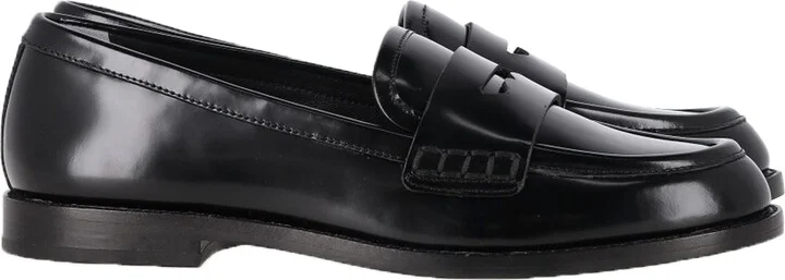 Penny Loafers in Black Leather