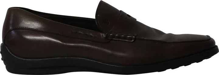 Penny Loafers in Brown Leather