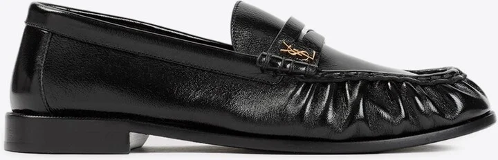 Penny Loafers in Shiny Creased Leather
