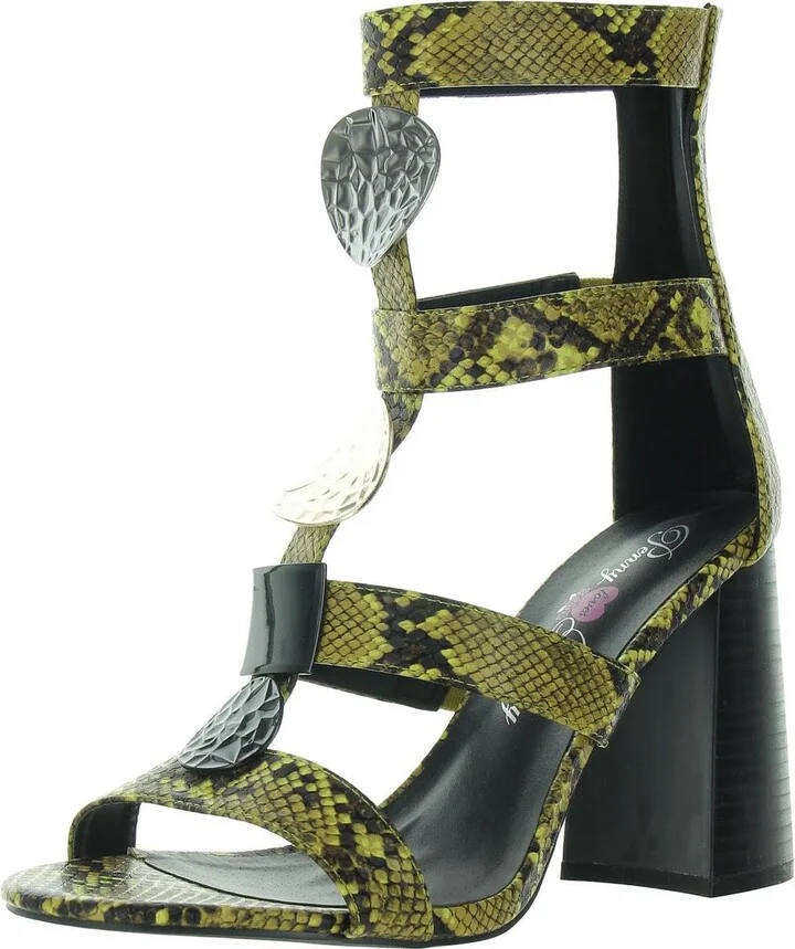 Penny Loves Kenny womens TYMBER green faux Snake 8.5 W US