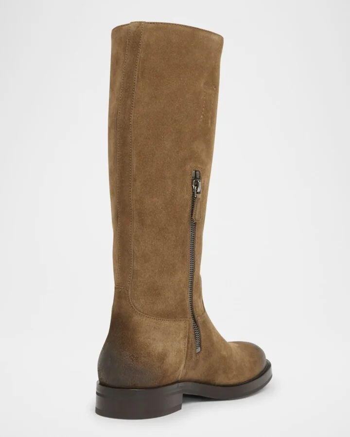 Penny Mid-Calf Suede Boots - Image 2