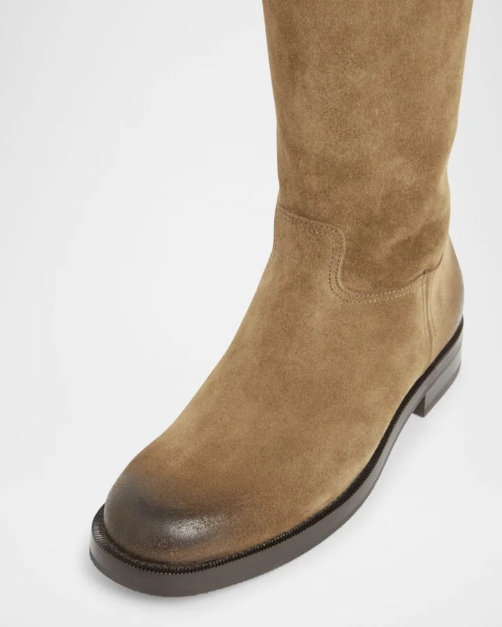 Penny Mid-Calf Suede Boots - Image 3