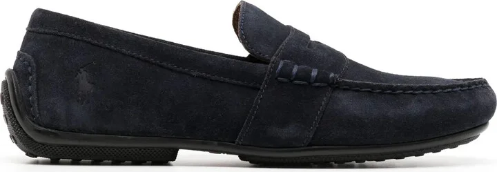 Penny-Slot Calf-Leather Loafers