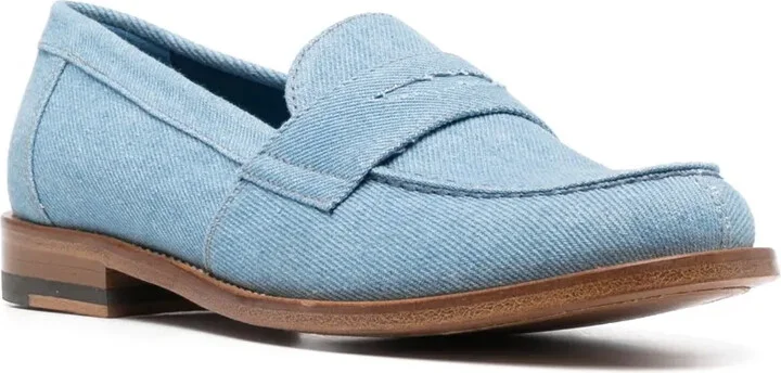 Penny-Slot Denim Loafers - Image 2