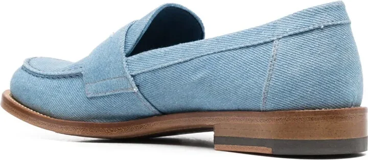 Penny-Slot Denim Loafers - Image 3