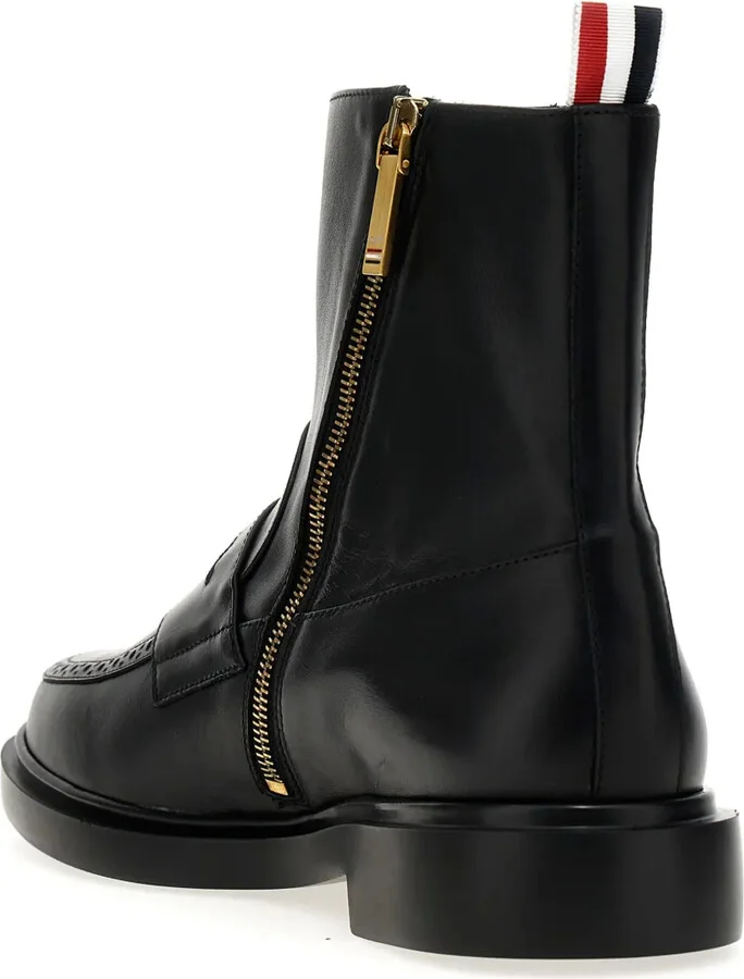 Penny Slot-Detail Ankle Boots - Image 2