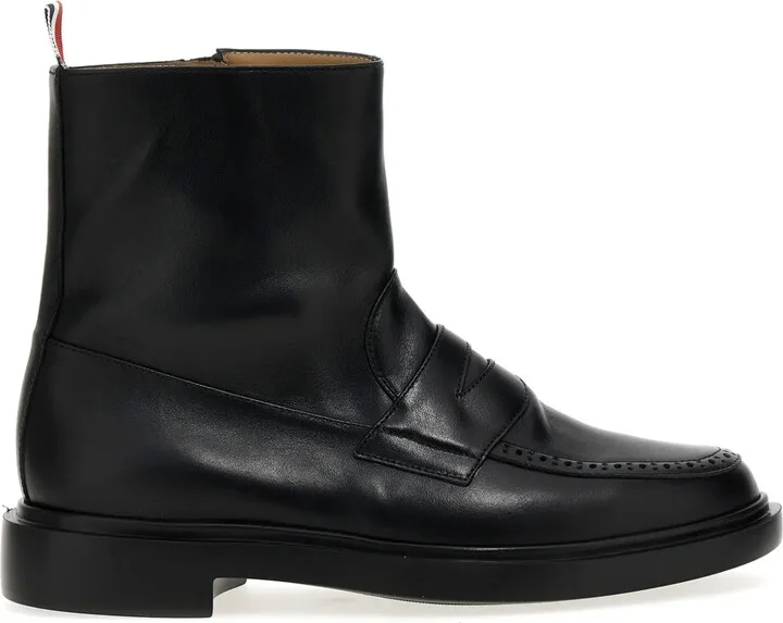 Penny Slot-Detail Ankle Boots