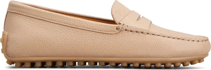Penny-Slot Detail Leather Loafers
