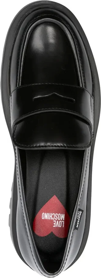 Penny Slot Leather Loafers - Image 4